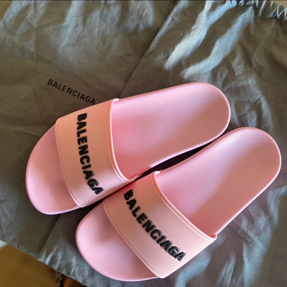 Pink Balenciaga slides - Size 6